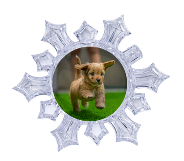 Christmas Hanging Snowflake Ornament Round